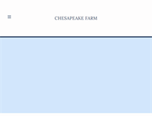 Tablet Screenshot of chesapeakefarm.com